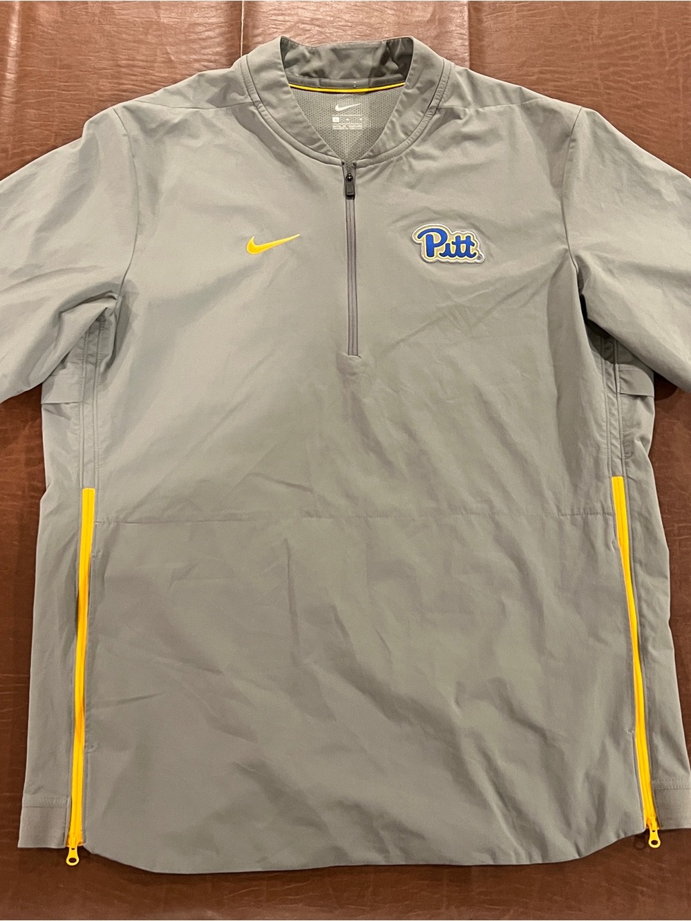 Nike Pitt Panthers Coaches 1/4 Zip Sideline Activewear Jacket - Large